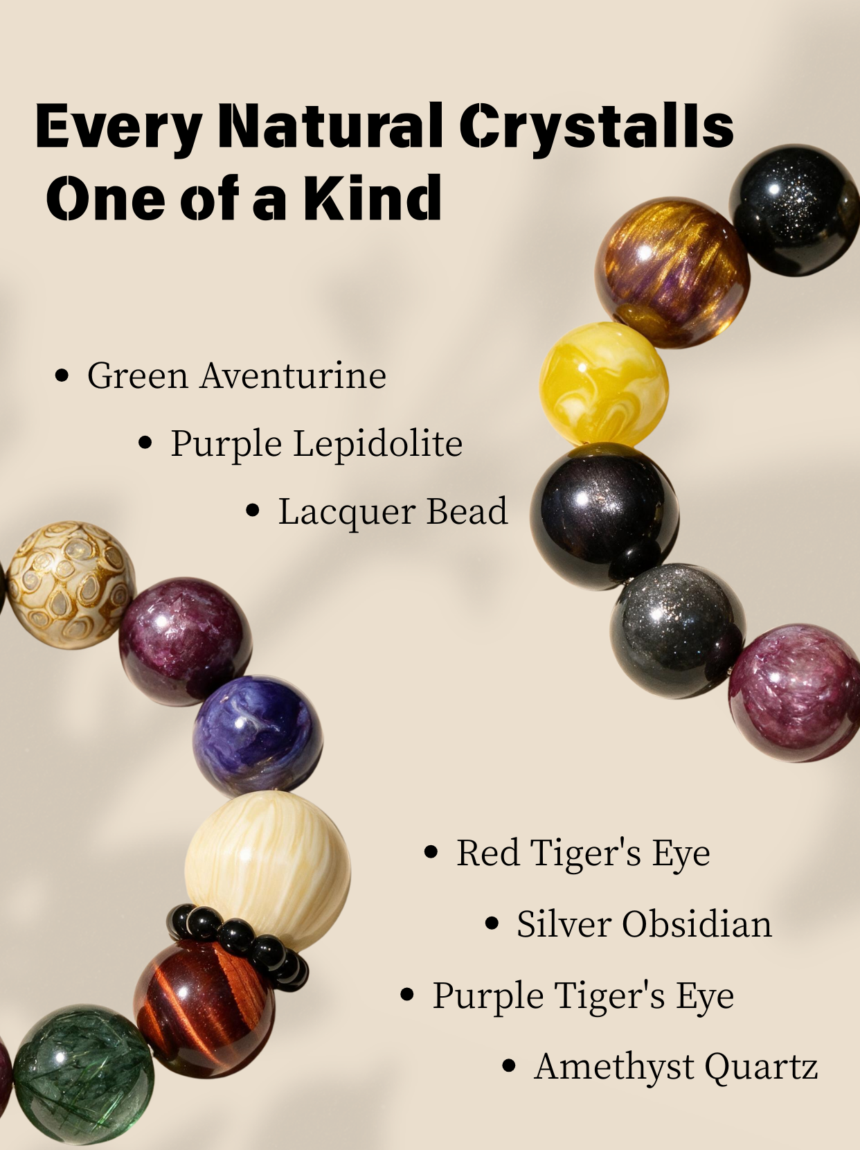 Natural Green Rutilated Quartz, Lepidolite & Dragon Vein Agate Bracelet | Handmade Crystal Bracelet for Confidence, Balance & Protection
