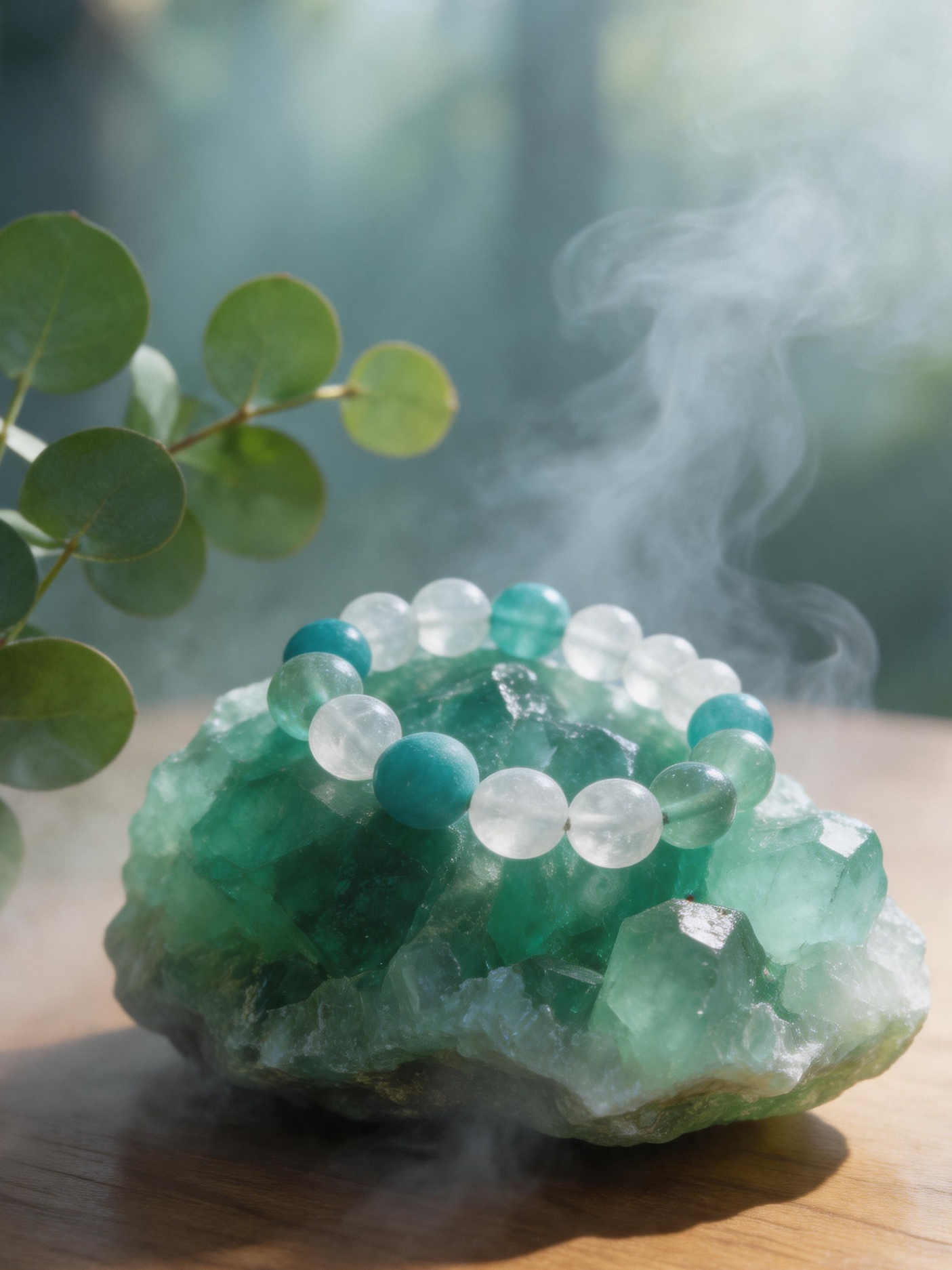 The Emerald Sanctuary | Mind Clarity & Gentle Growth Bracelet